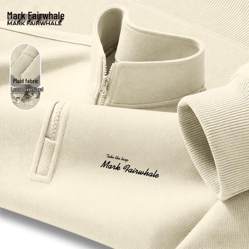 Men's Half-Zip Letter Print Sweatshirt