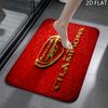 Arsenal F 3Pcs Flannel Toilet Mat Set Bathroom Rug Bath Carpet Non Slip Home Decor Toilet 3 Pcs Bathroom Textile Set