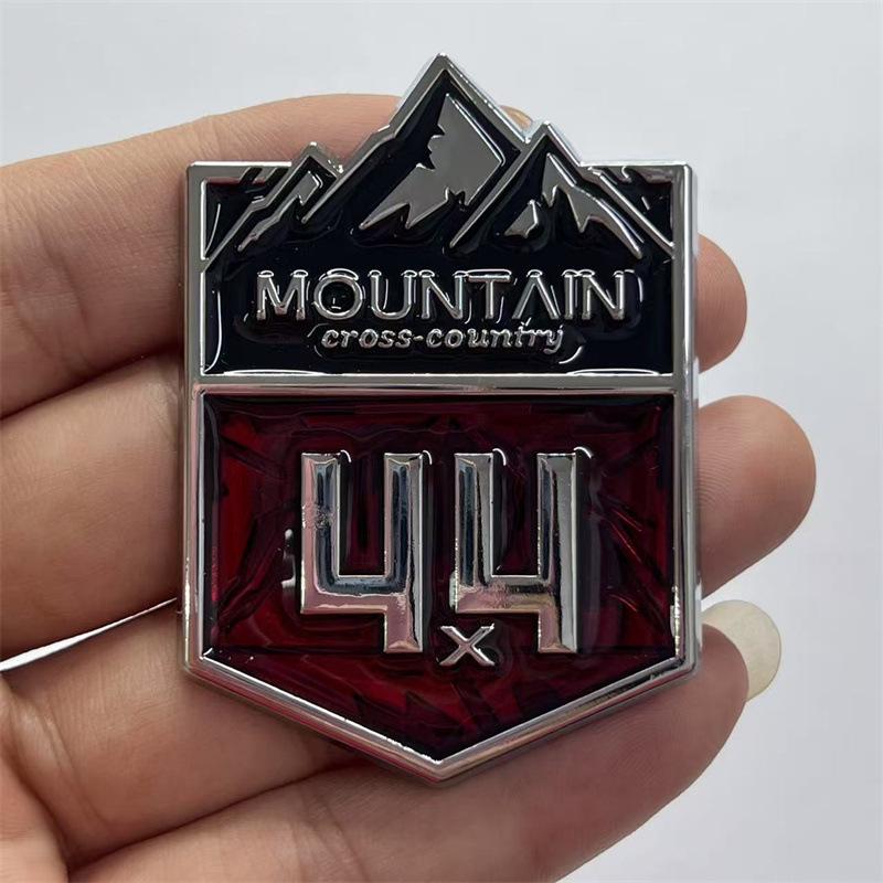 JEEP Wrangler Highlander 4X4 Off-Road Metall Schneebirge Emblem Aufkleber