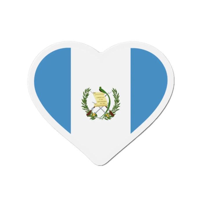 Aimant Coeur Drapeau Guatemala - Multicolore - 6 Cm - 50 Pièces - Résine Synthétique - Mixte
