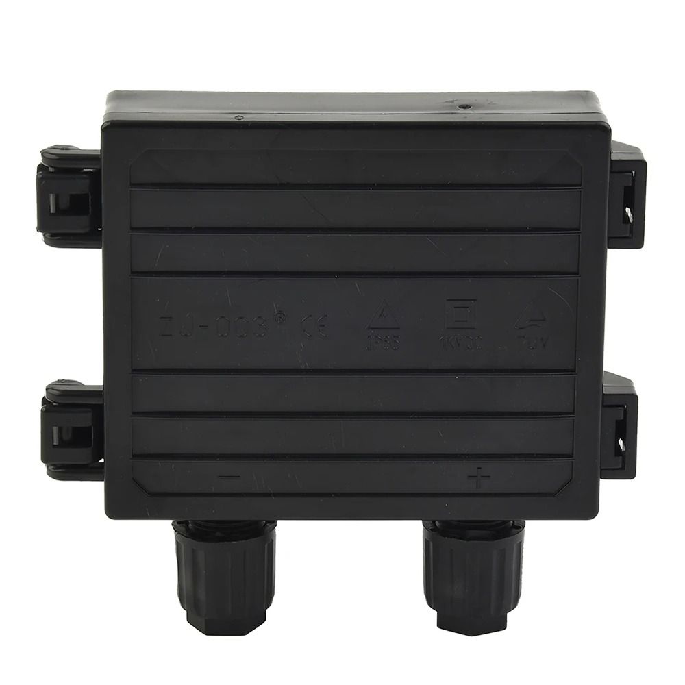 1Pcs 50W-120W 6A Solar Junction Box Electrical Testing Tool Black PV Module Box for 6.5A Solar Panel IP65 Waterproof