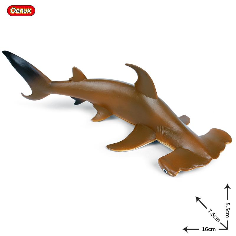 Oenux Ocean Animals Action Figures Sealife Shark Whare Megalodon Model Figurines PVC Home Decoration Kid Cognitive Education Toy