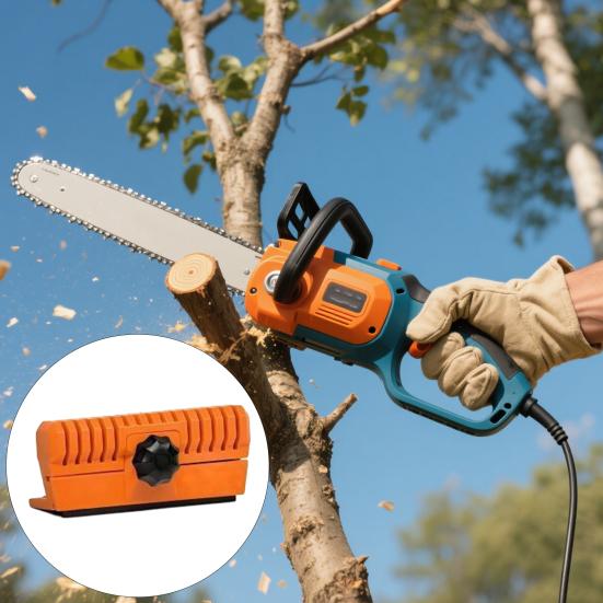 Chainsaw Burr Remover Bar Dressing Tool, Solid Guide Rail Dressers Maintenance Tool File Repairer Dresser Ergonomic