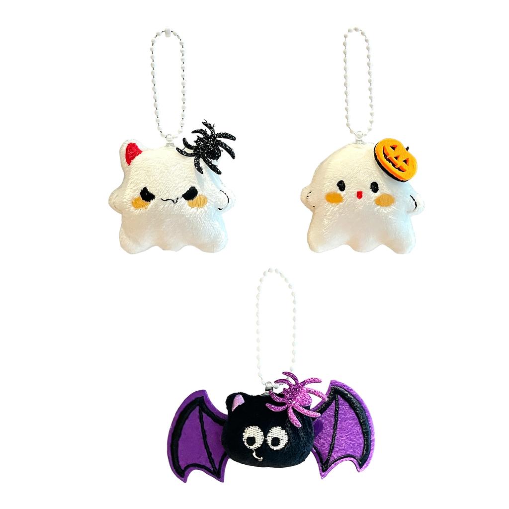 Halloween Plush Keychain 3D Pendant for Party Favors and Bag Decorations