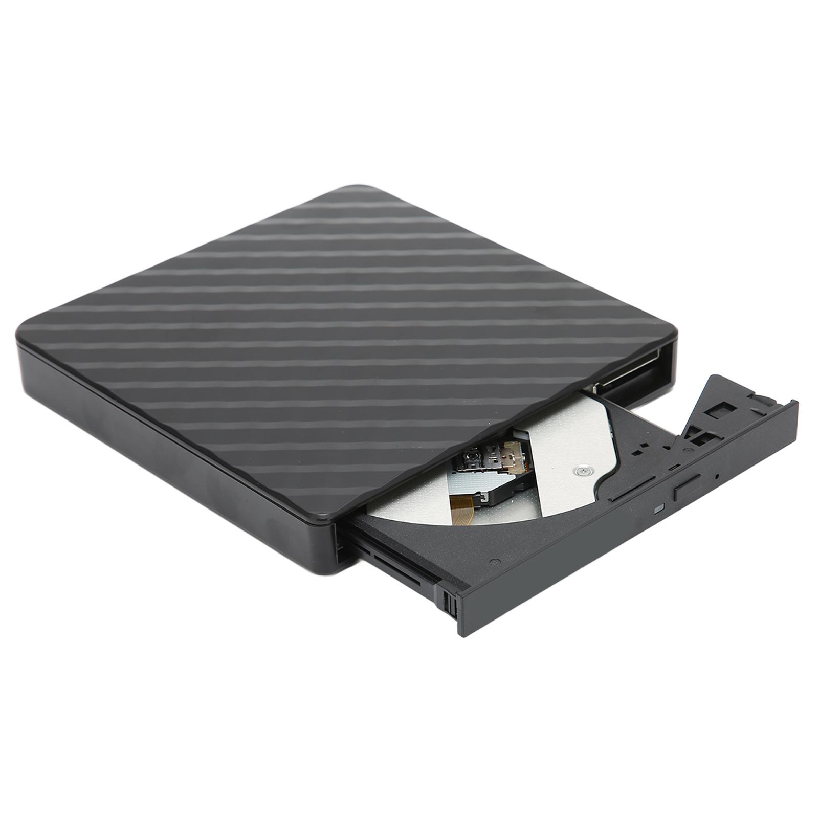 

DVD-привод Ультратонкий портативный Plug and Play USB3.0 внешний DVD CD-привод для записи на настольный ноутбук чёрный