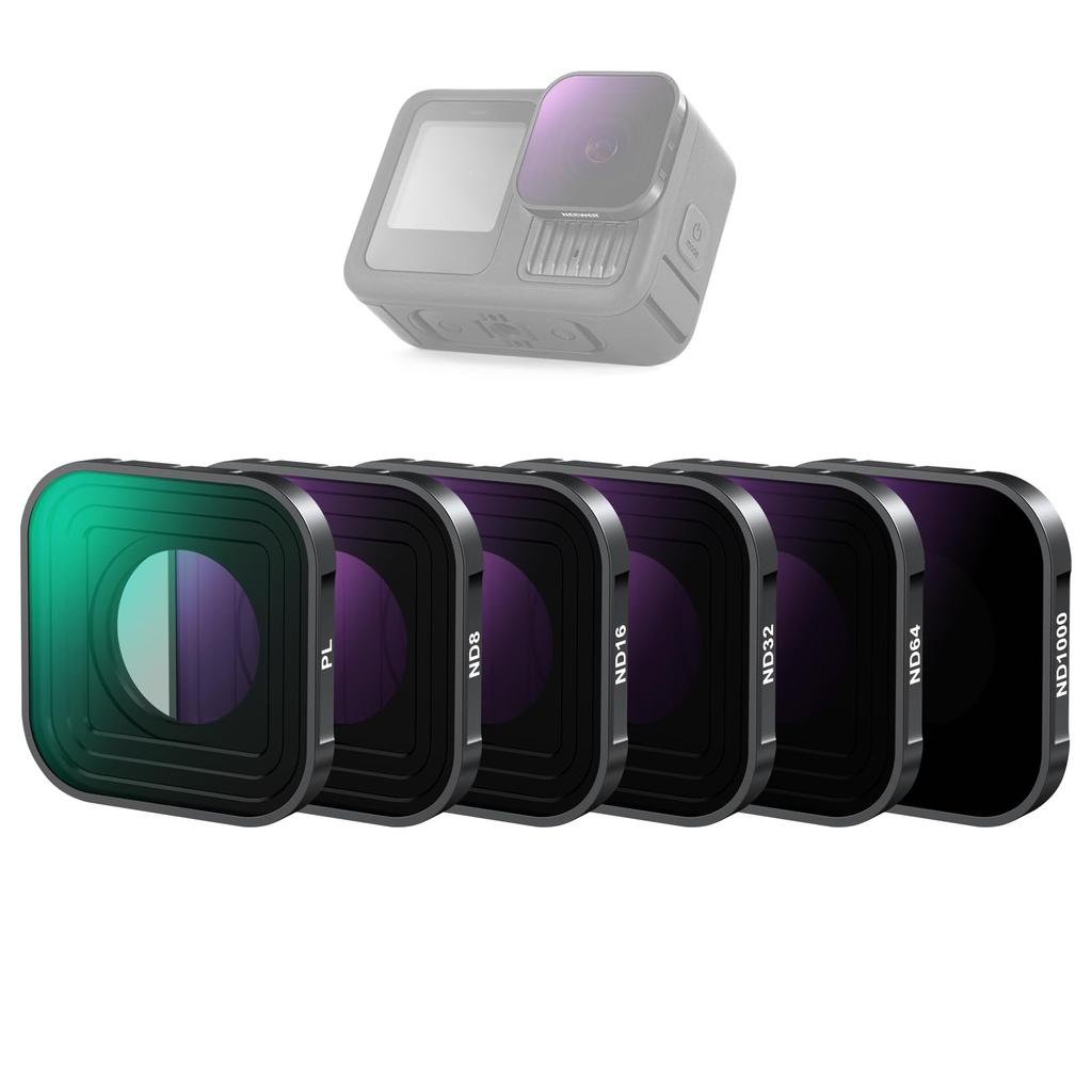 NEEWER CPL ND Filter for GoPro Hero 13 12 11 10 9 HD Multicoated Slim Neutral Density Circular Polarizer Action Camera Filters