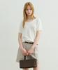 ARTID Paper V-Neck Short Sleeve Knit_White