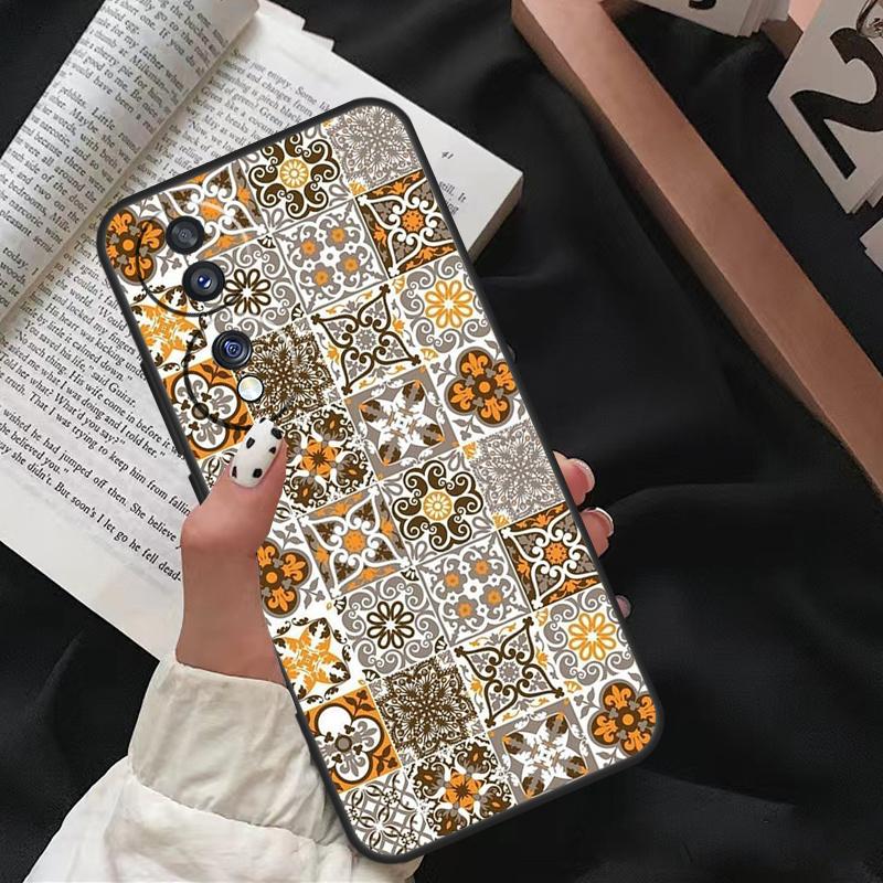 Vintage Retro Gitterblume Für Honor Magic 8 Pro 7 5 6 Lite Hülle Für Honor 400 200 70 50 X8c X8b X9a X9b X9c X9d Win RT