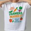 T-shirt Légumes Fruits Marché Fermier Tendance Art Jardin Rétro Graphique Fruits T-shirts Mode Été Décontracté Drôle Coton Doux Hauts
