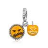 Copper Metal Halloween Series Imp Bat Pendant Bead Component Pumpkin Skull Bead Components Designed For Authentic Original Bracelet High Quality Fine