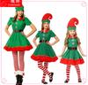 Christmas Children's Green Elf Performance Costumes Boys and Girls Christmas Performance Costumes Cosplay Dance Christmas Elf Costumes Female Models