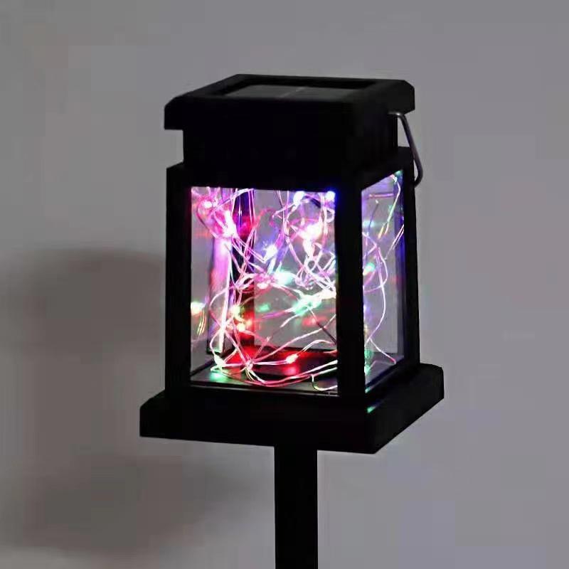 Solar Copper Wire Star Lantern: Outdoor Waterproof Hanging Light for Courtyard, Balcony, or Landscape Decoration