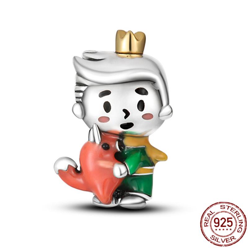 New In Copper Boys Girls Couple Charms Beads For Original Women'S Bracelets Fine Diy Jewelry Pendant Gifts