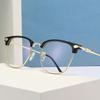 Computerbrille Metallrahmen Damen Herren Blaulichtfilter Rund Quadratisch Brille Blockierende Brille Optische Brille Brille