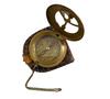 Personalized Brass Sundial Compass with Leather Box – Engraved Gift for Him, Anniversary, Graduation, Retirement