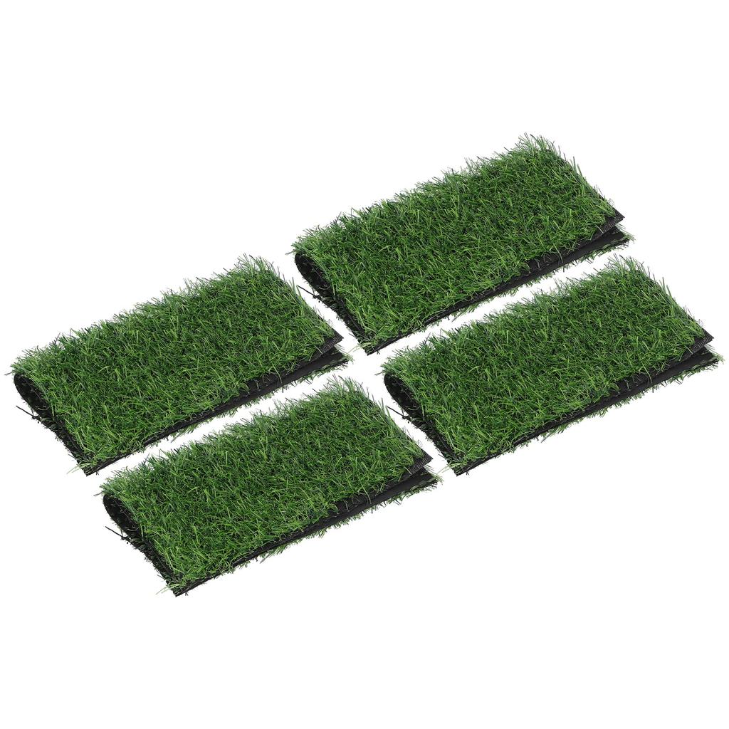 4PCS Artificial Plant Grass Lawn Turf Carpet DIY Miniature Landscape Decoration 25x25cm