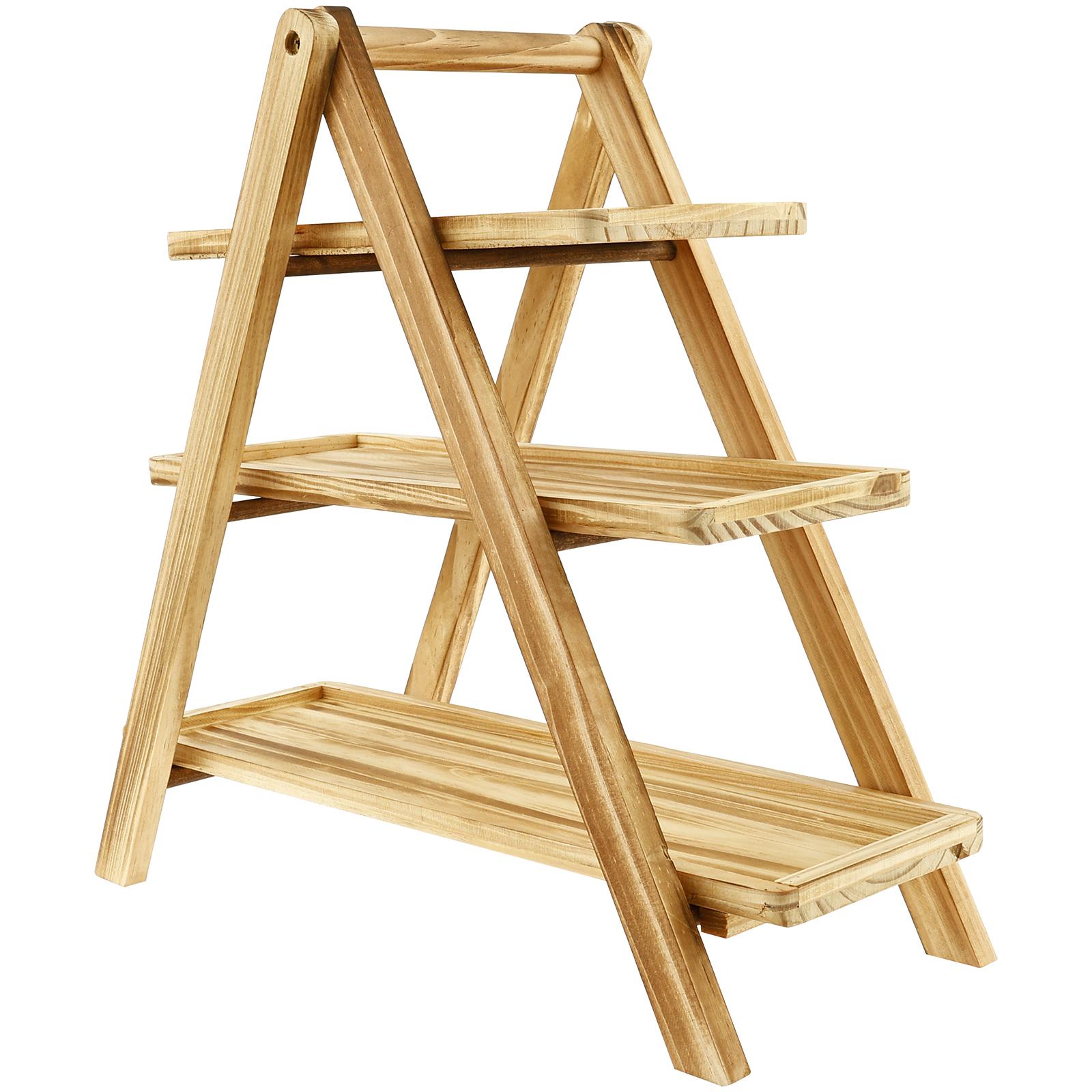 

3 Tier Wooden Cake Stand Birthday Cupcake Dessert Display Stand Wedding Birthday Christmas Party Table Food Organizer Tray