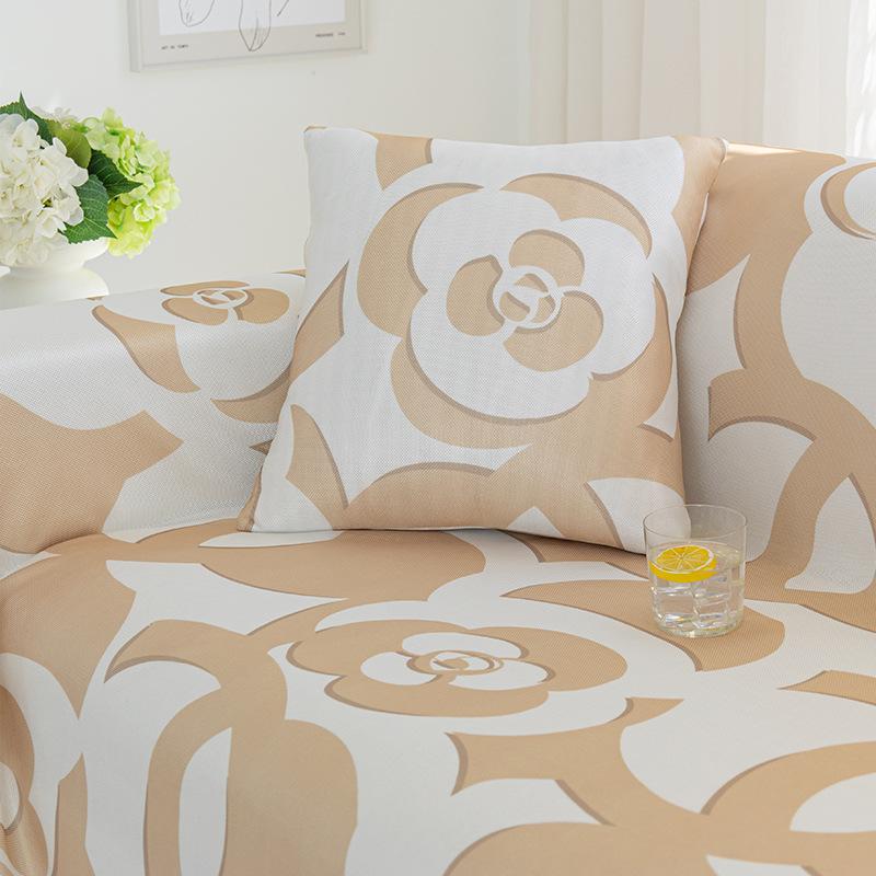 מזרון קיץ קריר משי קר דוגמת זברה קיץ כרית ספה נורדית יוקרתית קלה קיץ כיסוי ספה אוניברסלי מקיף מלא שמיכה