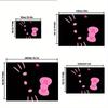 1pc Sanrio Hello Kitty Mermaid Printed Office Carpet Rectangle Rug Under The Table,Perfect Room Decor for Living Room, Bedroom, Kitchen, Non-slip Floo
