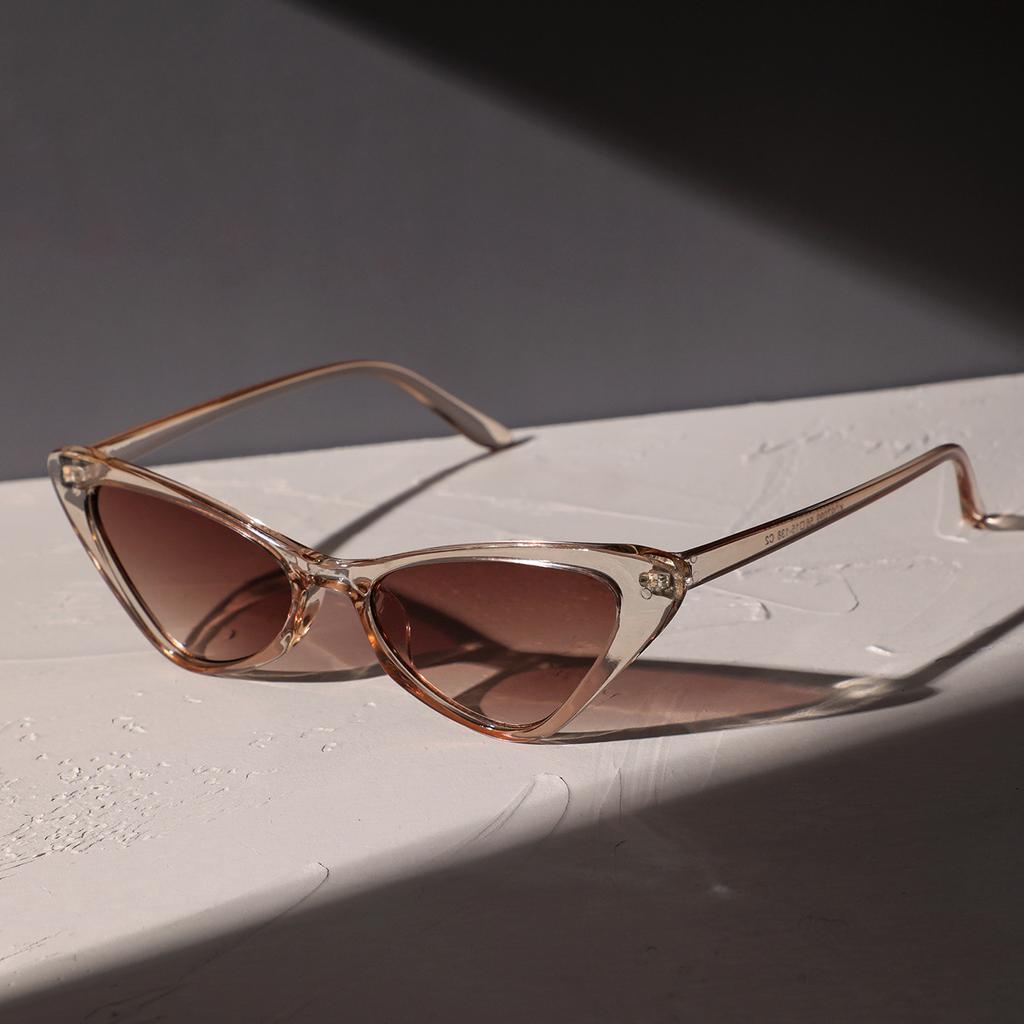 2023 New Cat Eye Small Frame Sunglasses Unisex UV Protection Fashion Trendy Vintage European American Style Outdoor Sun Glasses Shades