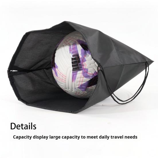 Ball Bag Single Ball Bæreveske for Basketball Volleyball Fotball Fotball Snøre Sling Back Bag Ball Oppbevaringsveske