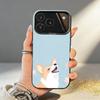 C-Cute Corgi Phone Case For iPhone17 16 15 14 13 12 Pro Max Grey Black Matte Laser Metallic Aurora Funda