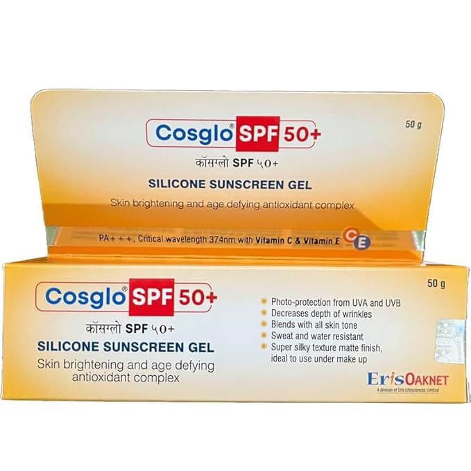 Cosglo SPF 50+ Silicone Sunscreen Gel (50gm)