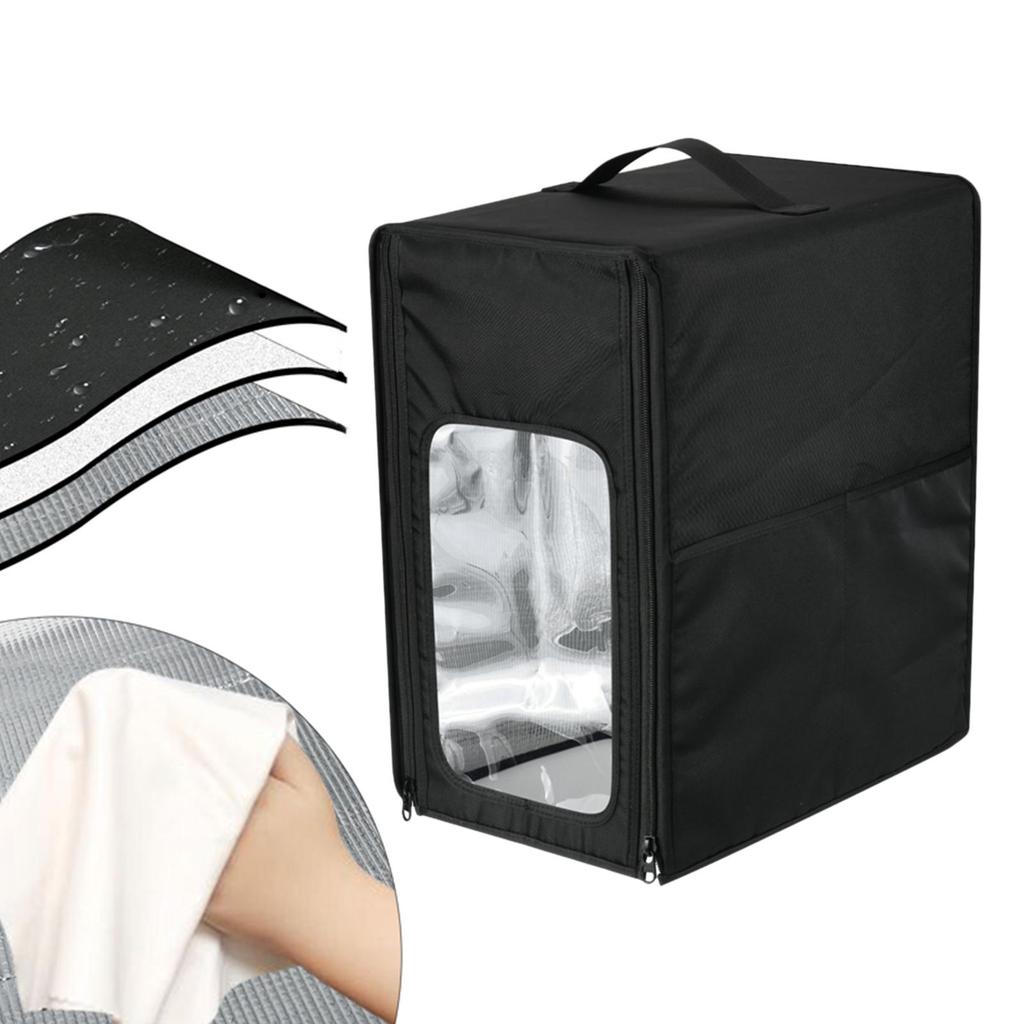 Ice Cover Cream Maker Dust Black Nylon Storage Accessory