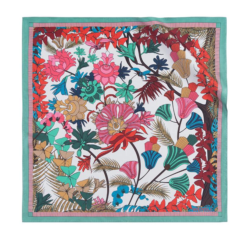 WENSLI Hangzhou Silk Small Square Scarf