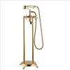 Brass Floor Standing Bathtub Shower Faucet Swivel Spout Bathroom shower faucet Mixers Taps Standing Bathtub Faucet