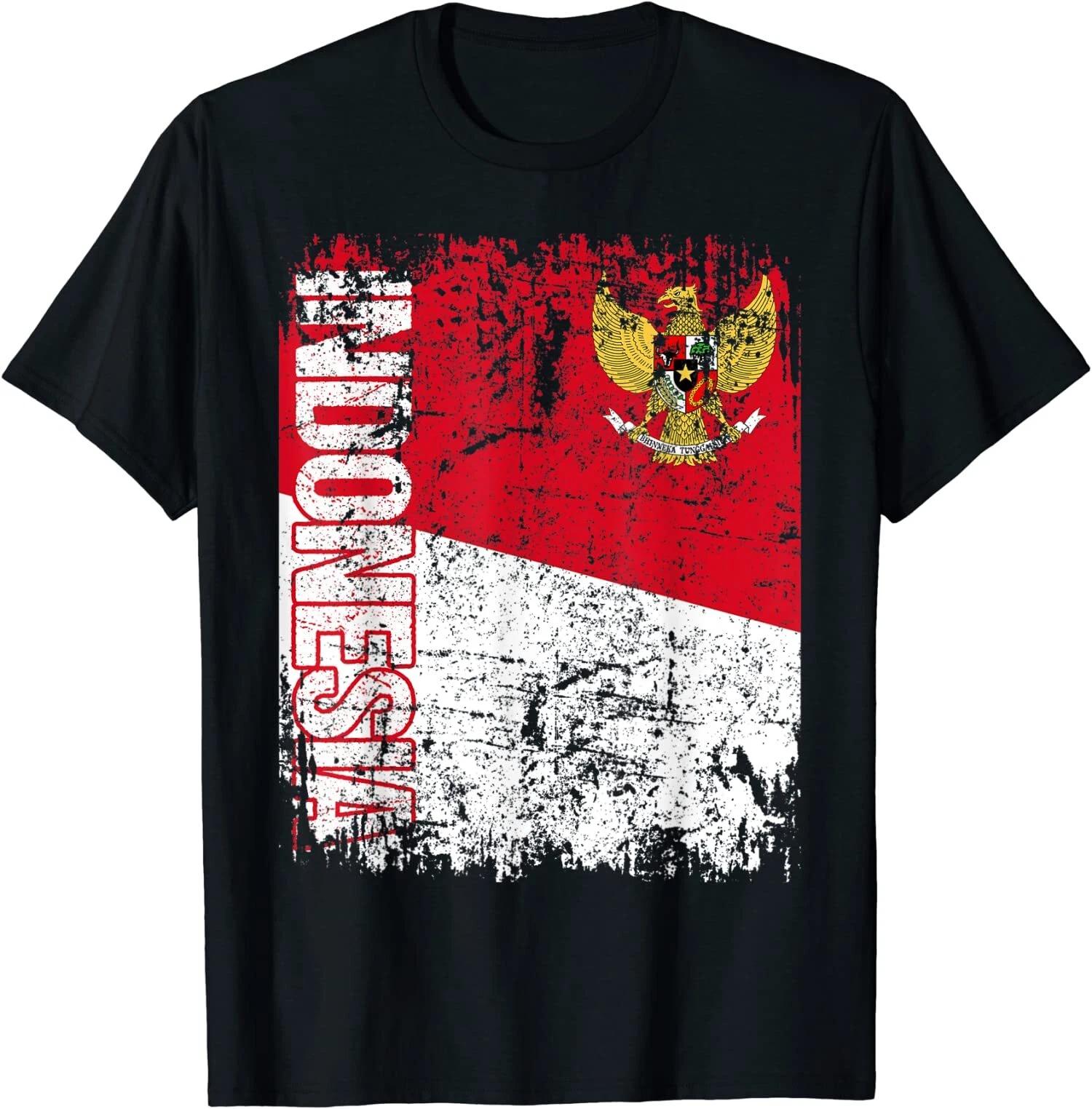 Indonesia Flag Vintage T-Shirt XL