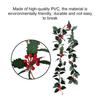 Christmas Artificial Garland Vine Rattan Wreath Decor Hanging Leaves Wedding Backdrop Berries Decoration String