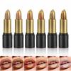 6 Colori Rossetto Glitter Diamante Perlescente Oro Rosso Sexy Rossetti Impermeabile Lunga Durata Non Appiccicoso Lucidalabbra ad Alta Lucentezza Trucco