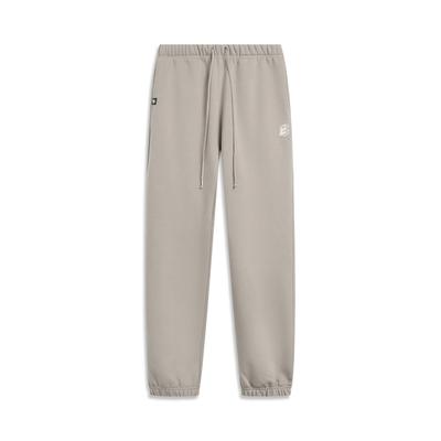 Li Ning Basketball Series Anti-Five Casual Simple Comfortable Fleece Versatile Knitted Sports Pants Men Bottoms AKLV779-1