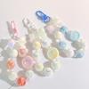 Cute Pig Keychain With Calcium Tablet Distinctive Keychain Pendant Jewelry Stylish Beaded Bowknot Key Rings Adornment