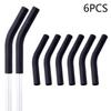 6Pcs/Set Soft Silicone Straw Covers Straws Tips Covers Fit For 9Mm Wide Reusable Stainless Steel Straw Nozzles