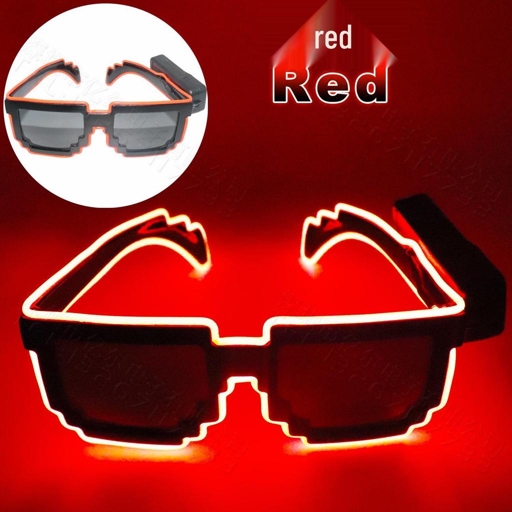 Wireless LED Mosaic Luminous Sunglasses - Creative Party Photo Props for TikTok, Birthdays, Bars, and Gifts