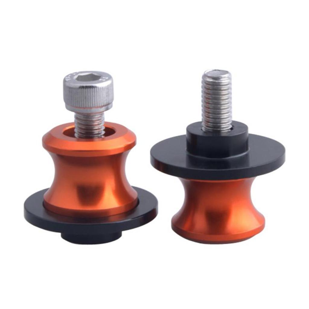 2pcs Aluminum 8mm M8 X 1.5 Motorcycle Swing Arm Sliders Spools CNC Swingarm Stand Screw for SUZUKI GSXR 400 600 750 1000