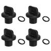 4 Pieces Pool Pump Drain Plugs Set With O Rings Convenient for Filter Booster Pumps and Water Systems Daily Use