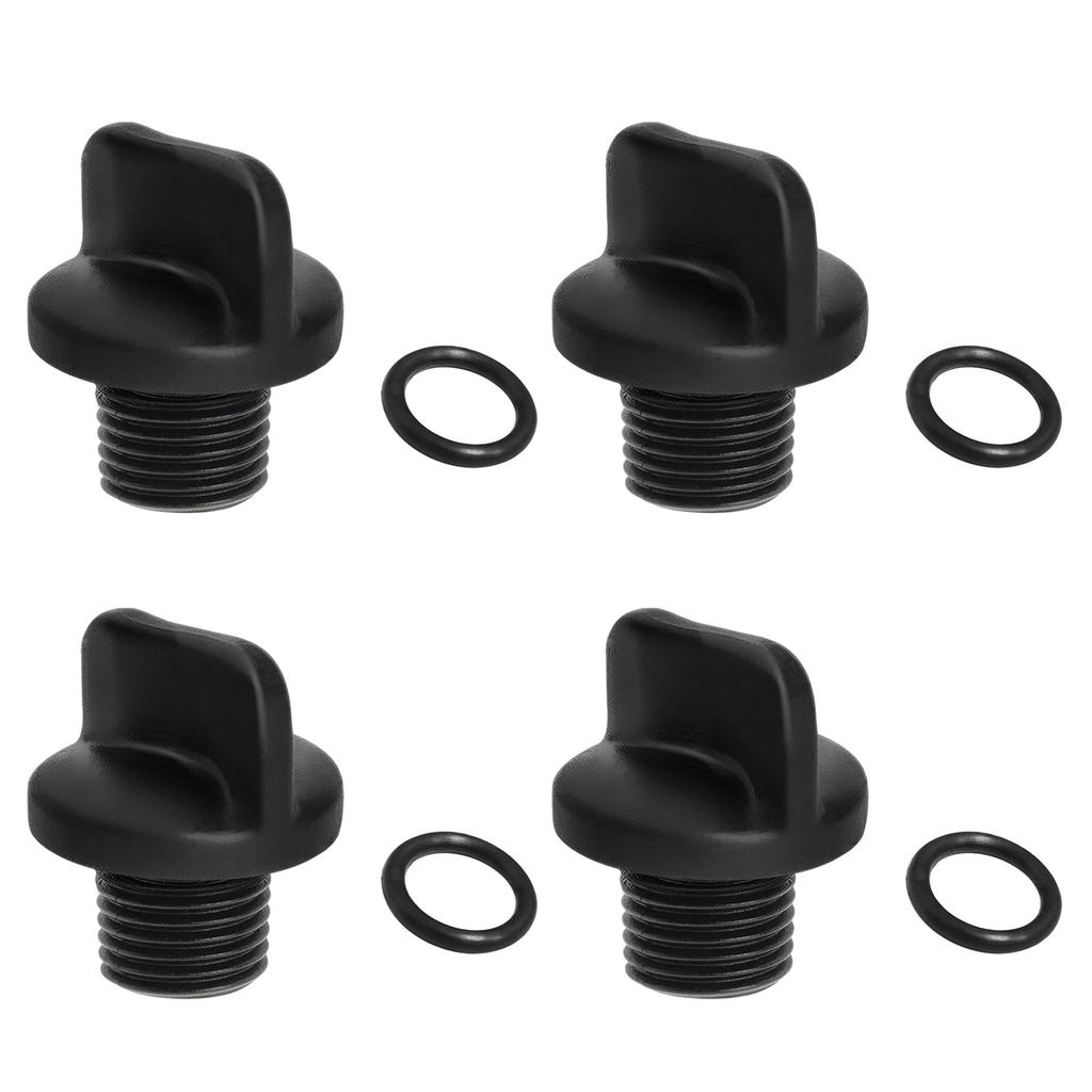 4 Pieces Pool Pump Drain Plugs Set With O Rings Convenient for Filter Booster Pumps and Water Systems Daily Use