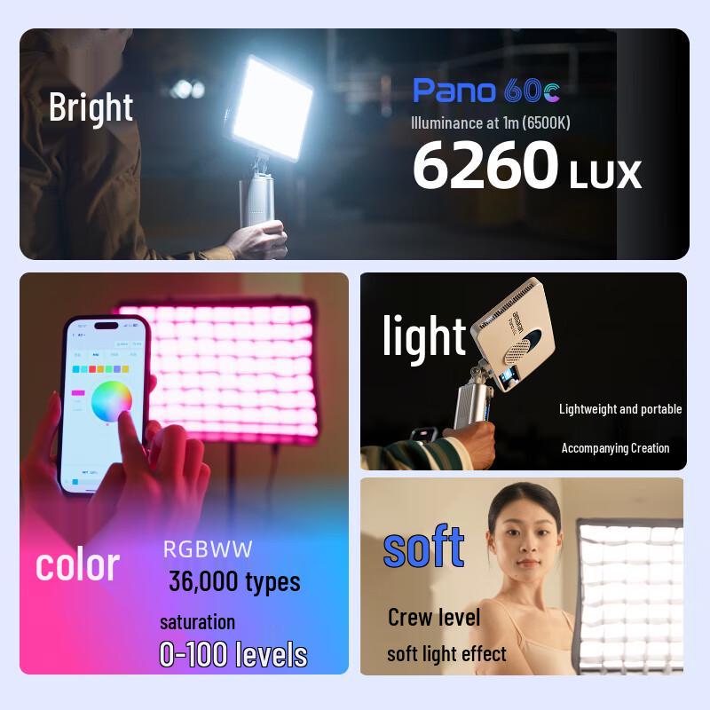 Aputure Amaran Pano Series Portable Full-Color LED Fill Light