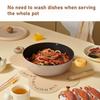 Wok with Lid Maifan Stone Nonstick Pan Multifunctional Integrated Wok for Household for Open Flame and Induction Cookers 28cm