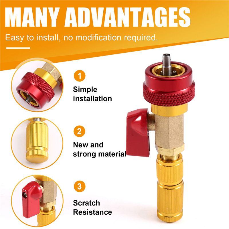 Professional R134A Valve Core Tool Air Condition Valve Core Refrigeration Schrader Valve Core Remover Tool