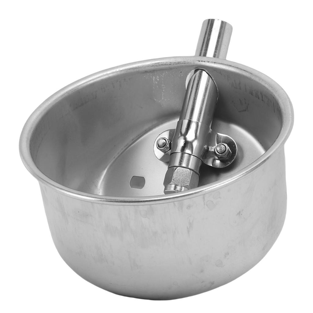 Automatic Pig Waterer Round Thickened Stable Stainless Steel Auto Piglet Drinking Water Bowl for Pig Farm