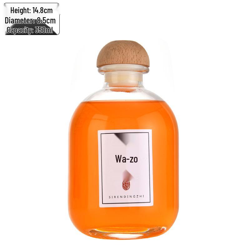 High-Transparency Glass Wine & Juice Bottle with Leak-Proof Lid