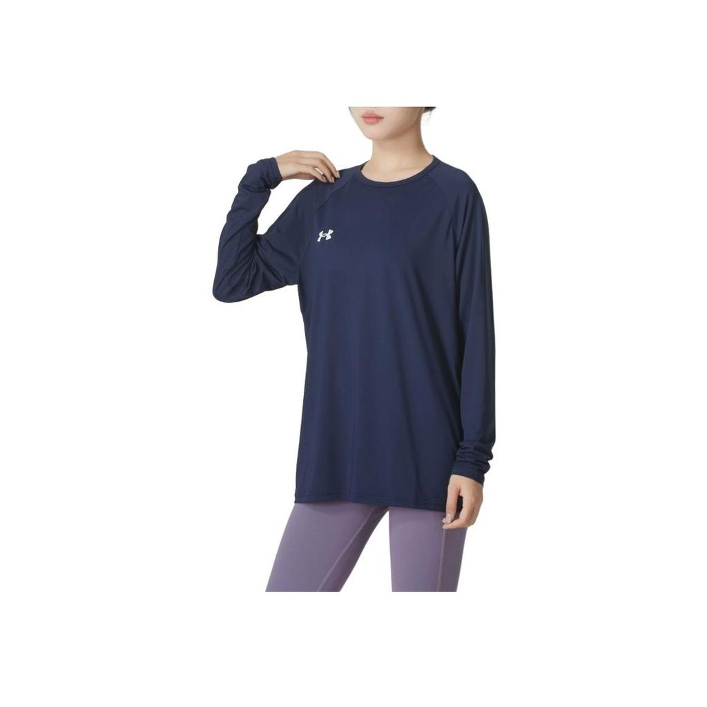 Under Armour Navy Quick-Dry Breathable Long Sleeve T-Shirt Unisex Tops 24600601-409