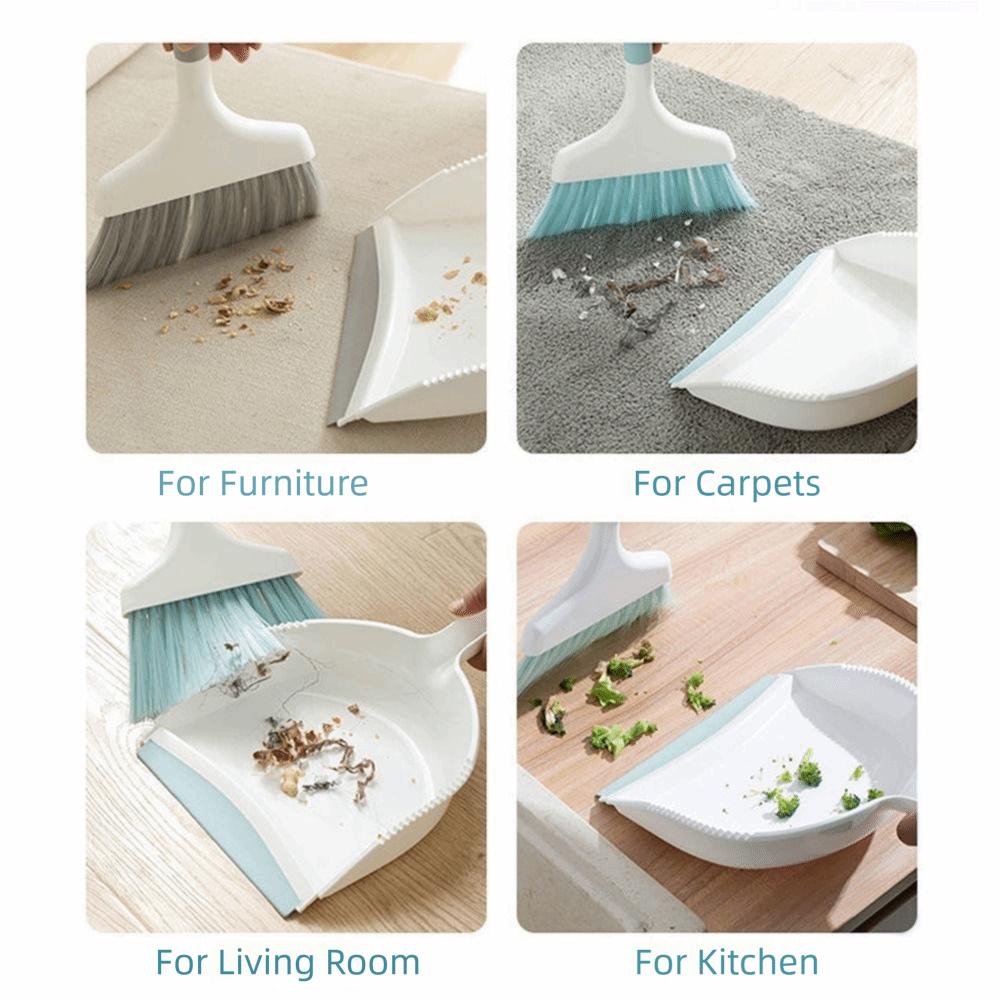Handheld Mini Dustpan and Brush Set Flexible Desktop Mini Broom Set  Window Gap Cleaning