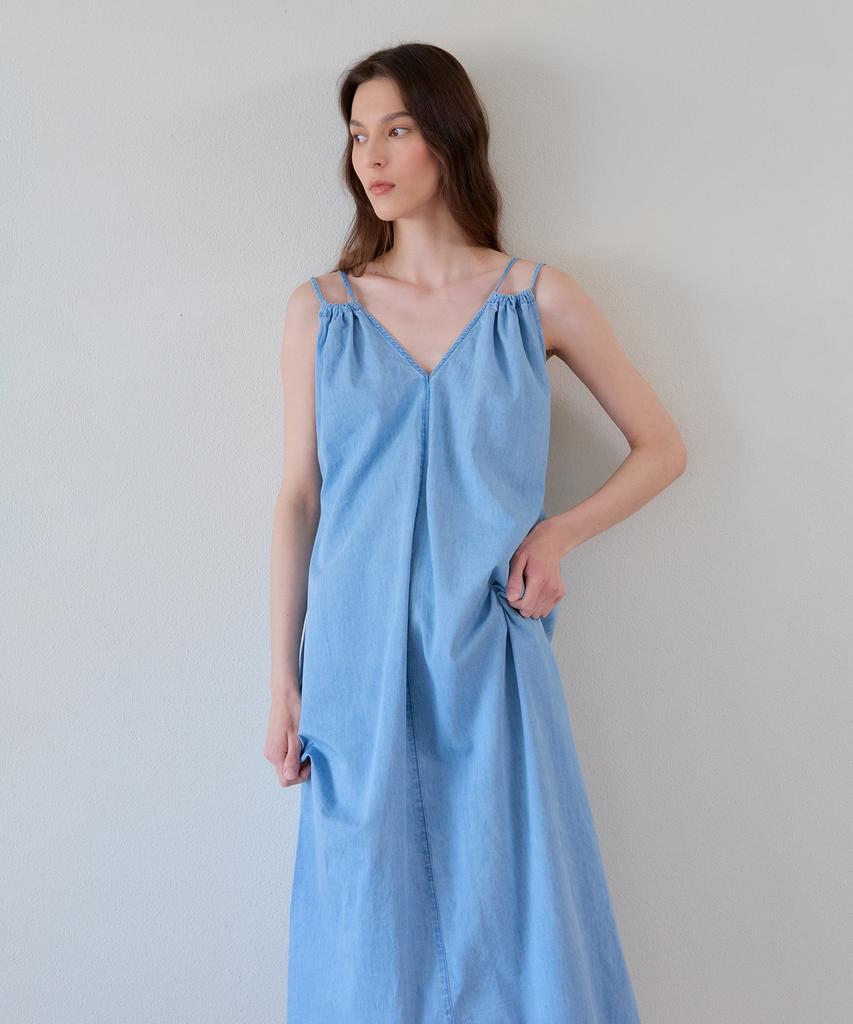 THEELO Breeze Denim Dress (Deep Blue)
