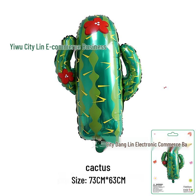 Hawaiian Style Card Packaging: Summer Watermelon, Pineapple, Coconut Tree, Beach Ball, Cactus - Min. Order 1 Piece