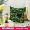 Clover Pattern Throw Pillow Cover, Decorative Cushion Case For Sofa Bedroom Living Room, Pillow Insert Not Included